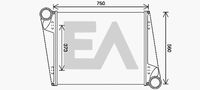 EACLIMA 36A76007 - Radiador de aire de admisión