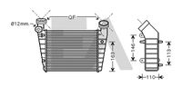 EACLIMA 36A77021 - Radiador de aire de admisión