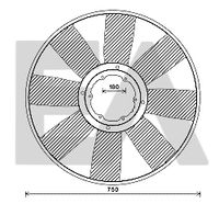 EACLIMA 35C45A01 - Núcleo ventilador, refr. motor