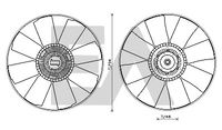 EACLIMA 35C30C03 - Restricción de fabricante: BEHR<br>Material: Aluminio<br>Material: Plástico<br>Diámetro 1 [mm]: 203<br>Diámetro 2 [mm]: 654<br>