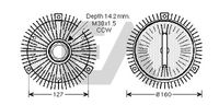 EACLIMA 35C50D01 - Núcleo ventilador, refr. motor