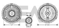 EACLIMA 35C50D03 - Núcleo ventilador, refr. motor