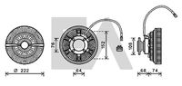 EACLIMA 35C47D04 - Núcleo ventilador, refr. motor