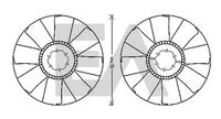 EACLIMA 35C47A01 - Núcleo ventilador, refr. motor