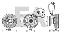 EACLIMA 35C45D05 - Núcleo ventilador, refr. motor