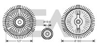 EACLIMA 35C50D20 - Núcleo ventilador, refr. motor