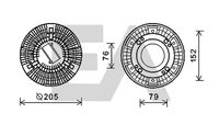 EACLIMA 35C76D02 - Núcleo ventilador, refr. motor