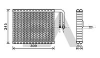 EACLIMA 43B07008 - Evaporador, aire acondicionado