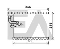 EACLIMA 43B02010 - Restricción de fabricante: BEHR<br>Material: Aluminio<br>Ø entrada [mm]: 17,5<br>Ø salida [mm]: 11,6<br>Longitud de red [mm]: 200<br>Ancho de red [mm]: 305<br>Profundidad de red [mm]: 40<br>