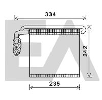 EACLIMA 43B22020 - Restricción de fabricante: VISTEON<br>Material: Aluminio<br>Ø entrada [mm]: 18<br>Ø salida [mm]: 13,8<br>Longitud de red [mm]: 240<br>Ancho de red [mm]: 225<br>Profundidad de red [mm]: 60<br>