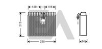 EACLIMA 43B25002 - Evaporador, aire acondicionado