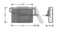 EACLIMA 43B50011 - Evaporador, aire acondicionado