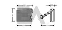 EACLIMA 43B50004 - Evaporador, aire acondicionado