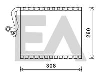 EACLIMA 43B50024 - Evaporador, aire acondicionado