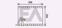 EACLIMA 43B55009 - Evaporador, aire acondicionado