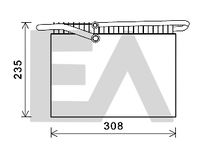 EACLIMA 43B76001 - Evaporador, aire acondicionado