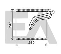 EACLIMA 43B77006 - Evaporador, aire acondicionado