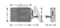 EACLIMA 43B77008 - Evaporador, aire acondicionado