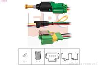 MDR EPS1810213K - Número de conexiones: 4<br>Color: verde<br>Tipo de servicio: eléctrico<br>Peso [kg]: 0,02<br>para OE N°: 4534.65<br>