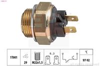 MDR EPS1850111 - N.º de chasis (VIN) desde: 08921218<br>Equipamiento de vehículo: para vehículos sin aire acondicionado<br>Peso [kg]: 0,07<br>Medida de rosca: M22 x 1.5<br>Color: amarillo<br>Ancho de llave: 29<br>Número de enchufes de contacto: 2<br>Color de carcasa: azul<br>Forma del enchufe: Angular<br>Nº de información técnica: Circuit N.O.<br>Temperatura de servicio desde [°]: 97<br>Temperatura de servicio hasta [°C]: 92<br>peso neto [kg]: 0,060<br>