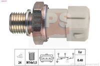 MDR EPS1800070 - Código de motor: C 14 NZ<br>Número de enchufes de contacto: 1<br>Peso [kg]: 0,05<br>Presión [bar]: 0,5<br>Medida de rosca: M14x1,5<br>Ancho de llave: 24<br>long. de embalaje [cm]: 4,50<br>Ancho de embalaje [cm]: 2,70<br>h embalaje [cm]: 6,20<br>