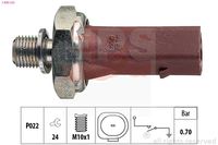 MDR EPS1800132 - para OE N°: 038 919 081<br>Medida de rosca: M10 x 1<br>Ancho de llave: 24<br>Presión desde [bar]: 0,6<br>Presión hasta [bar]: 0,8<br>Número de enchufes de contacto: 1<br>Color de carcasa: negro<br>Forma del enchufe: en forma de d<br>Nº de información técnica: Circuit N.O.<br>peso neto [kg]: 0,032<br>