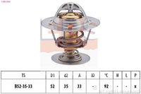 MDR EPS1880396S - Temperatura de abertura [°C]: 88<br>Artículo complementario/Información complementaria: con junta<br>Diámetro 2 [mm]: 35<br>Diámetro 1 [mm]: 52<br>Altura 1 [mm]: 21<br>Altura 2 [mm]: 32,7<br>Ancho de embalaje [cm]: 6,70<br>long. de embalaje [cm]: 8,7<br>Peso neto [g]: 80<br>h embalaje [cm]: 9,20<br>