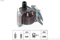 MDR EPS1970127 - Cantidad: 1<br>Técnica conexión: Pin terminal<br>Peso [kg]: 0,64<br>Resistencia [Ohm]: 0,755<br>Equipamiento de vehículo: para vehículos con distribuidor de encendido<br>Número de enchufes de contacto: 2<br>Cant. entradas/salidas: 1<br>Bobina de encendido: Versión de conexión M4<br>Artículo complementario / información complementaria 2: con pinza/grapa<br>Resistencia [kOhm]: 4,105<br>Se requiere adicionalmente artículo Nº: NONE<br>peso neto [kg]: 0,666<br>