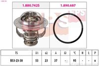 MDR EPS1880742 - Tipo de cárter/carcasa: sin carcasa (cárter)<br>Artículo complementario/Información complementaria: con juntas<br>Temperatura de abertura [°C]: 95<br>