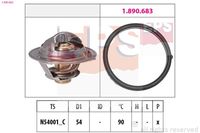 MDR EPS1880802 - Temperatura de abertura [°C]: 90<br>Artículo complementario/Información complementaria: con junta<br>Diámetro 1 [mm]: 54<br>Altura 1 [mm]: 18<br>Altura 2 [mm]: 22,5<br>Ancho de embalaje [cm]: 6,70<br>Peso neto [g]: 60<br>long. de embalaje [cm]: 8,7<br>h embalaje [cm]: 9,20<br>