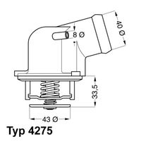 MAHLE TI2187 - Termostato, refrigerante - BEHR