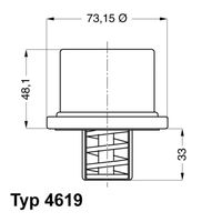 MAHLE THD182 - Termostato, refrigerante - BEHR