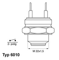 LUCAS SNB790 - Interruptor de temperatura, ventilador del radiador