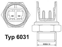 MDR EPS1850117 - Interruptor de temperatura, ventilador del radiador