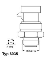 MDR EPS1850643 - Interruptor de temperatura, ventilador del radiador