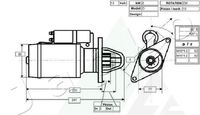 JAPKO 3C952 - Motor de arranque