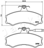 JAPKO 500606 - Juego de pastillas de freno