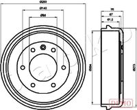 JAPKO 560410C - Tambor de freno