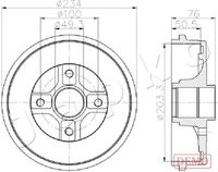 JAPKO 560710C - Tambor de freno