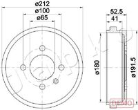 JAPKO 560912C - Tambor de freno