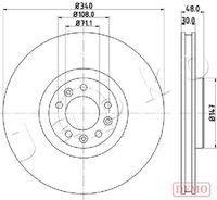 JAPKO 600611C - Disco de freno