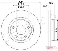 JAPKO 600911C - Disco de freno