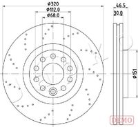 JAPKO 600913C - Disco de freno