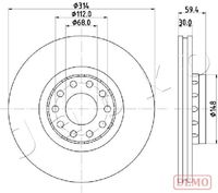 JAPKO 600924C - Disco de freno