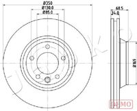 JAPKO 600931C - Lado de montaje: Eje delantero, derecha<br>Diámetro exterior [mm]: 350<br>Altura [mm]: 68,5<br>Tipo de disco de frenos: ventilado<br>Espesor de disco de frenos [mm]: 34<br>Espesor mínimo [mm]: 32<br>Número de orificios: 5<br>Diámetro de centrado [mm]: 85<br>Par apriete [Nm]: 160<br>corona de agujeros - Ø [mm]: 0<br>Superficie: revestido<br>Unidad de cantidad: Pieza<br>Artículo complementario / información complementaria 2: sin tornillos<br>Superficie: barnizado<br>Referencia artículo par: 600931C<br>