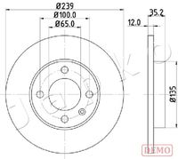 JAPKO 600938C - Número de PR: 1LA<br>Diámetro exterior [mm]: 239<br>Altura [mm]: 38,6<br>Tipo de disco de frenos: macizo<br>Espesor de disco de frenos [mm]: 10<br>Espesor mínimo [mm]: 8<br>Número de orificios: 4<br>Superficie: barnizado<br>Lado de montaje: Eje delantero<br>Par apriete [Nm]: 120<br>