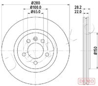 JAPKO 600944C - Disco de freno