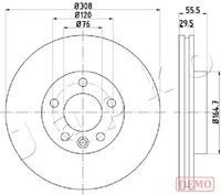 JAPKO 600953C - Disco de freno