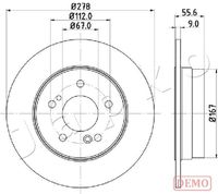 JAPKO 610505C - Disco de freno