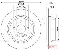 JAPKO 610513C - Disco de freno